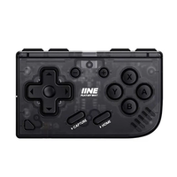 IINE Mini Retro Ananke Game Controller with Turbo function & Interchangeable Joystick and D-pad Multi-platform Semi-tran