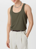 INCERUN Mens Simple Sport Solid Color Knitted Sleeveless Tank Top