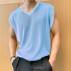 INCERUN Mens Tank Tops Fashion Bright See Through Men