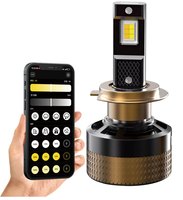 INFITARY Car LED Headlight IP68 Waterproof Bluetooth 5.0 APP Control Color Temperature Adjustment Automotive Headlights