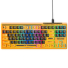 inphic K901 87 Keys Wired Keyboard RGB Backlit Splashproof Type-C Wired Mute Gaming Keyboard for PC Office Gaming