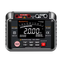 Insulation Resistance Tester High Voltage Megohmmeter 250V-2500V 1MΩ-40GΩ Digital Display AC DC Voltage Measurement Auto