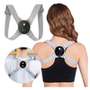 Intelligent induction vibration Back Support Adjustable Non-slip Posture Spinal Correction with LCD Display for Adults C