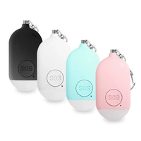 Intelligent SOS Personal Alarm Self Protection Keychain 130dB Loud Safety Panic Button Or Pull Pin Alert Waterproof Devi