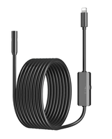 【IOS Soft Line】Endoscope Camera For iPhone APPLE 8MM Cars Endoscopic Flexible Line IP68 Waterproof 8 LEDs Borescope Insp