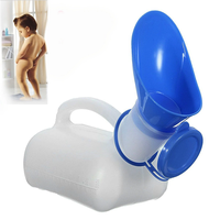 IPRee™ 1000ml Female Male Portable Mobile Urinal Mini Plastic Toilet With Cover Travel Camping