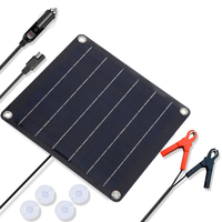 IPRee 12V 10W Waterproof Solar Panel Kit Efficient Power Supply for Cars and Motorcycles for Camping and Outdoor