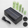 IPRee 18650 Solar Battery Charger Dual Slot USB LCD For 5V 1200mA 14500 16340 26650 Rechargeable Batteries Intelligent F