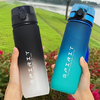 IPRee 1L Large Capacity Sports Water Bottle Leak Proof Colorful Plastic Cup Drinking Outdoor Travel Portable Gym Fitness