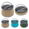 IPRee 1L Outdoor Silicone Kettle Folding Camping Tableware Kettle Cook Water Pot Mini Boiling Water Pot with Handle for