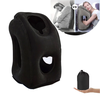 IPRee 1pc Inflatable Travel Pillow,  Airplane Pillow With Patented Valve Design,  Travel Accessories With Neck And Head Su