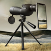 IPRee 25-75x60 HD Spotting Scope Powerful Monocular Zoom Telescope BAK7 Prism Waterproof for Birdwatching Target Shootin