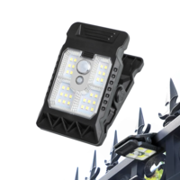 IPRee 3 Mode Solar Clip Lights IP65 Waterproof Super Bright Motion Sensor Lights Energy Conservation Warm Light Garden W