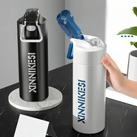 IPRee 316 Stainless Steel Insulated Thermos Water Bottle 600ml Portable Sports Bottle For Travel,  Hiking,  Gym,  And Car