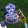 IPRee 32M LED Solar String Lights Fairy Green Wire Outdoor Christmas Light Tree Garland Waterprooffor New Year, Garden, 