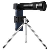 IPRee 38X HD Zoom Lens Phone Monocular Telescope with Tripod Smartphone Adapter for iPhone