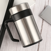 IPRee 400ML 304 Stainless Steel Thermal Mug Thermos With Handle Lid Tea Filter Tea Tumber Office Water Cup Tea Insulated
