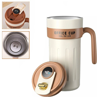 IPRee 650ml Stainless Steel Insulation Cup with Handle Smart Coffee Cup LED Temperature Display Portable Cute Water Bott