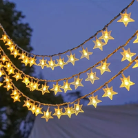 IPRee 7/12M Outdoor Solar String Lights 50/100LED Star String Lights 8 Mode Waterproof Solar Fairy Lamp for Garden Weddi