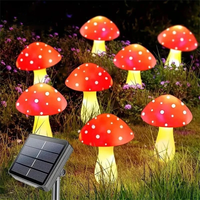 IPRee 8 LEDS Solar Fairy Light Garden Outdoor Decor Waterproof Night Lamp Yard For Christmas Wedding Party Decoration Li