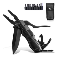 IPRee 9 in 1 Multi-functional Pliers EDC Screws Multi-head Combination Outdoor Portable Home Maintenance Folding Pliers