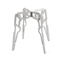 IPRee Camping Gas Stove Stand Outdoor Folding Pot Rack Portable Stainless Steel Anti-Slip Stove Stand