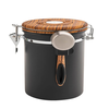 IPRee Coffee Bean Storage Canister Airtight Coffee Sealed Jar One Way Valve Includes Spoon Long-lasting Storage Containe