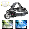 IPRee Dual Light Source Zoomable LED Headlight with Sensing Control Function Long-Range LED Headlamp Outdoor Long Endura
