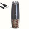 IPRee Gravity Sensor Electric Grinder Rechargeable Automatic Pepper Salt Mill with LED Light Large Capacity Kitchen Time