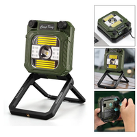 IPRee Hand Crank Rechargeable Mini Flashlight Multi-functional LED Outdoor Stepless Dimming Camping Lights Retractable S