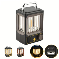 IPRee Outdoor Camping Lantern,  USB Soalr Rechargeable Flashlight Portable Work Light Tent Light Featuring Stepless Dimmi