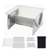 IPRee Outdoor Stainless Steel Portable Folding Card Stove Outdoor Charcoal BBQ Grill for Camping,  Lightweight Fire Pit f