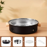 IPRee Portable BBQ Charcoal Grill Stainless Steel Mini Outdoor Camping With Wire Mesh Grill Barbecue Stove