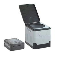 IPRee Portable Folding Toilet for Outdoor Camping Potty for Adults Kids Cover Design Seat Toilet Reusable Toilet for Pic