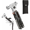 IPRee Portable Multifunctional Wrench Hammer Outdoor Camping Emergency Tools Combination Stainless Steel Folding Nail Ha