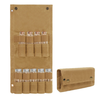 IPRee Reliable Outdoor Camping Spice Bottle Storage Bag Free with 9pcs Glass Spice Bottle Storage Bag BBQ Seasoning Bott