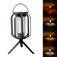IPRee Solar Camping Light Outdoor Hanging Lamp Tripod Ambient Light 2Power Supply 4Light Modes for Camping, Emergency, Gar