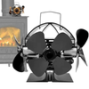 IPRee Stove Fan Without Electricity Quiet Chimney Fan For Stove Pipe Efficient Heat-Powered Fan For Oven Fan Wall Mounte