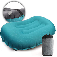 IPRee Ultralight Portable Inflatable Camping Travel Pillow Compact Ergonomic Inflating Pillows for Neck Lumbar Support C