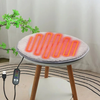 IPRee Winter Round Rabbit Fleece Usb Interface Waterproof Heating Seat Cushion,  Office Outdoor Car Electric Heating Seat