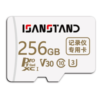 ISANSTAND V30 U3 TF Memory Card 256GB/128GB/64GB High Speed Class10 U3 HD Recording Micro SD Card for Driving Recorder P