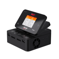 ISDT K2 ZIP AC 200W / DC 500Wx2 Dual Channel Smart Charger with 2.8 Inch IPS LCD Screen for 1~8S LiFe Lilon LiPo 1~7S Li