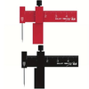 Isometric Parallel Marker Adjustable T-square Mini Carving Ruler Aluminum Alloy SKH-51 Steel Needle for Precision Model