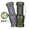 JETBEAM RRT0 PRO LED Rechargeable Small EDC Flashlight Equipped with 3 high-Brightness LEDs+with RGB Light, 1680 lumens M