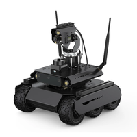 Jetson Orin Nano UGV Rover ROS2 6 Wheels 4WD Open Source AI Robot with Dual Controllers Gimbal 360° Flexible For Jetson