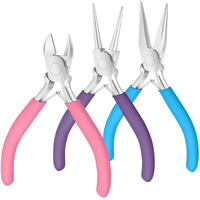 Jewelry Pliers Set Needle Nose Round Nose Wire Cutters High-Quality Steel Non-Slip Handles for Jewelry Making Repair DIY