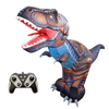 JF03 Inflatable Remote Control Dinosaur Santa Claus Model with 3D Light Effects Simulation Sound Children Toys Christmas
