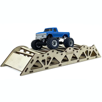 JIABAILE 3601 3602 1/36 Mini RC Car Crawler Scene Combo 4-Piece Laser-Cut Wooden Obstacle Course for Micro Vehicles Mode