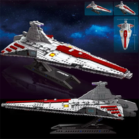 Jiestar 67106 MOC Venator Attack Space Ship / 67109 67109 TIE Bomber Cruiser Fighter Destroyer Building Blocks for Boys