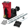 JIGHOLE Woodworking Pocket Hole Jig Kit 9.5mm Oblique Hole Puncher Locator with 3/8 inch Drill Bit & Clamp Carpentry Dri